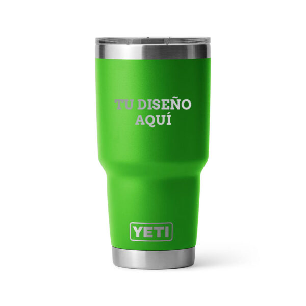 Termo yeti 30oz personalizado con grabado laser verde