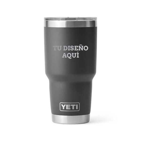 Termo yeti 30oz personalizado con grabado laser negro