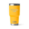 Termo yeti 30oz personalizado con grabado laser amarillo