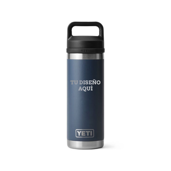 Botella yeti personalizada 18oz azul