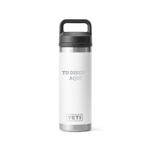 Botella yeti personalizada 18oz blanco