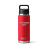 Botella yeti 26oz personalizada con grabado laser rojo