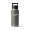 Botella yeti 26oz personalizada con grabado laser verde