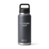 Botella yeti 36oz personalizada con grabado laser gris