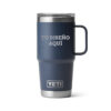 Taza yeti 20oz personalizada con grabado laser azul