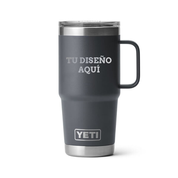 Taza yeti 20oz personalizada con grabado laser gris