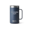 Taza yeti 24oz personalizada con grabado laser azul