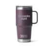 Taza yeti 20oz personalizada con grabado laser morado