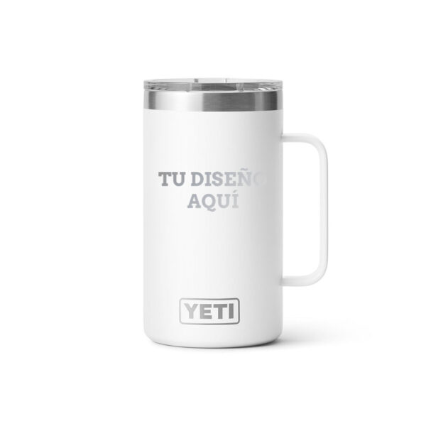 Taza yeti 24oz personalizada con grabado laser blanco