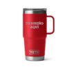 Taza yeti 20oz personalizada con grabado laser rojo