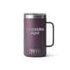 Taza yeti 24oz personalizada con grabado laser morado