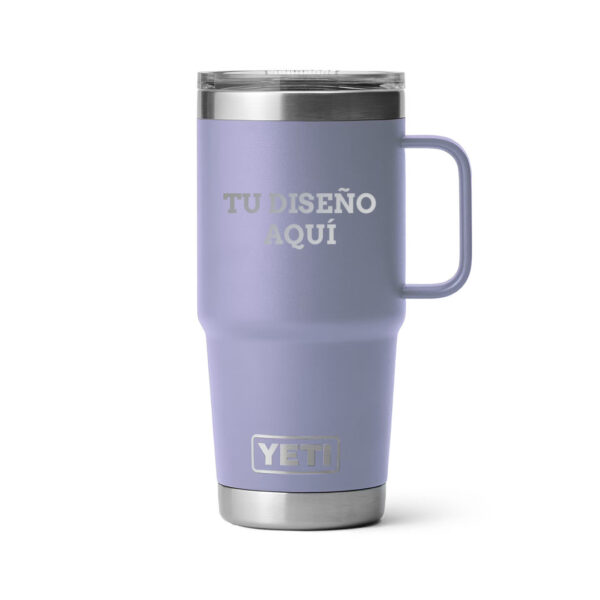 Taza yeti 20oz personalizada con grabado laser morado