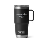 Taza yeti 20oz personalizada con grabado laser negro