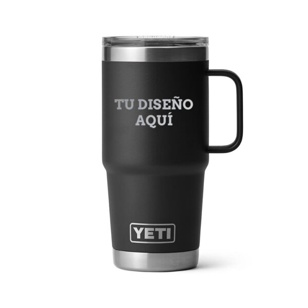 Taza yeti 20oz personalizada con grabado laser negro