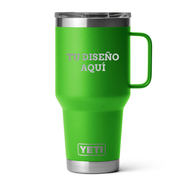 Taza yeti 30oz personalizada con grabado laser verde