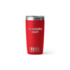 Termo yeti 10oz personalizado con grabado laser rojo