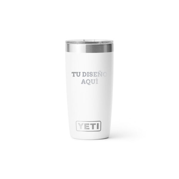 Termo yeti 10oz personalizado con grabado laser blanco