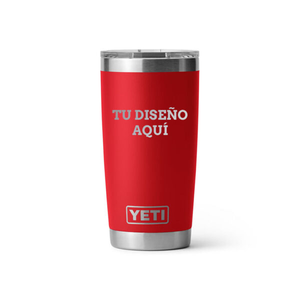 Termo yeti 20oz personalizado con grabado laser red