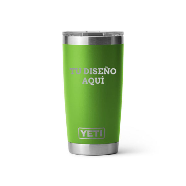 Termo yeti 20oz personalizado con grabado laser verde