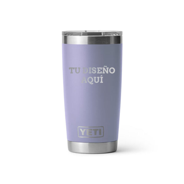 Termo yeti 20oz personalizado con grabado laser morado