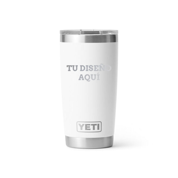 Termo yeti 20oz personalizado con grabado laser blanco