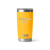 Termo yeti 20oz personalizado con grabado laser amarillo