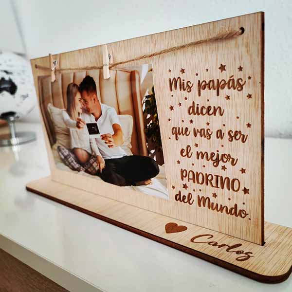 Marco de imagen de padrino personalizado