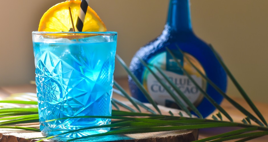 Cóctel Gin Fizz Blue