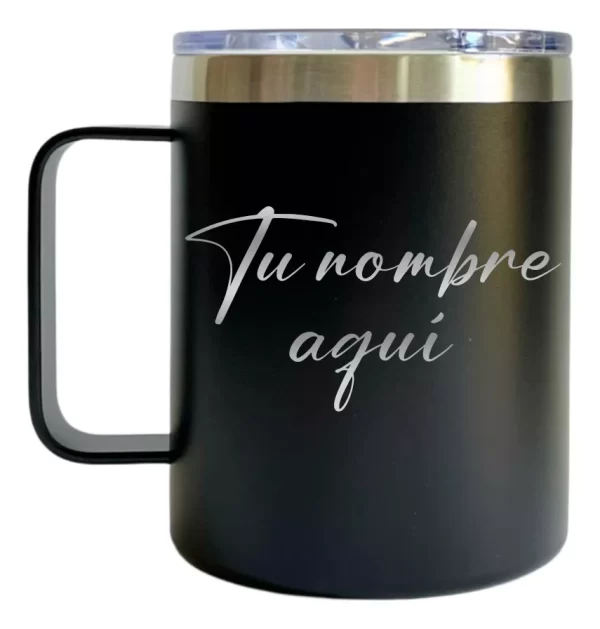 Termo Personalizada taza 14oz negro